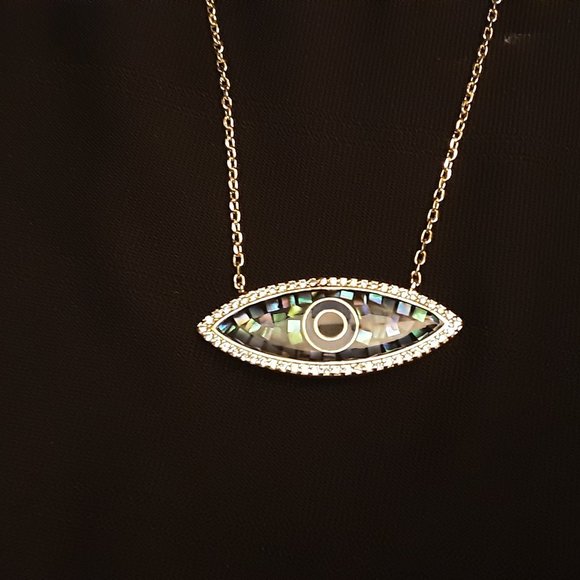 Justyna Kaminska Evil Eye Shell & Abalone Necklace - Picture 3 of 6